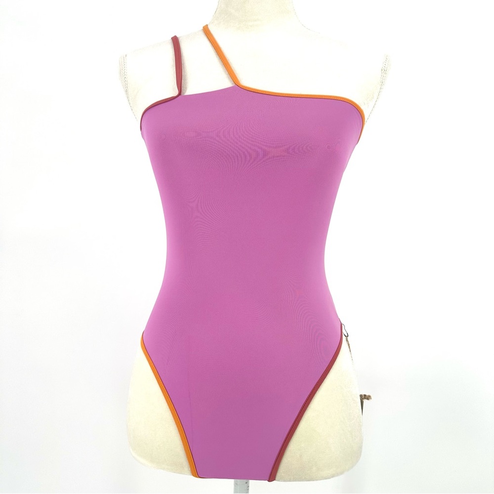 Stone Fox Swim | NWT XS Aloe Color Block Resort One Piece Swim Free Peop…